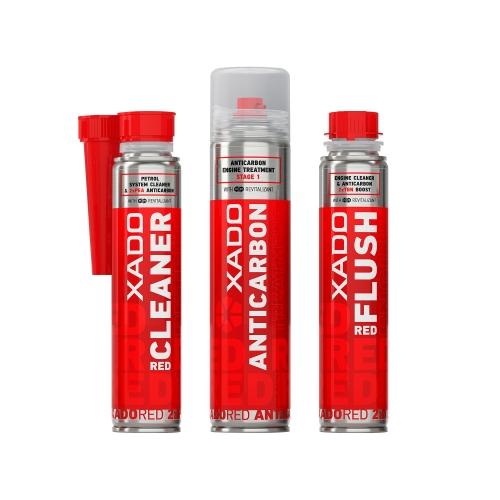 Набір засобів для оливної та паливної системи XADO 3-Stage anticarbon complex treatment
