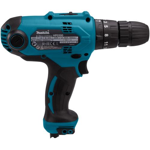 Мережевий дриль-шурупокрут з ударом Makita HP0300 320 Вт, 10мм