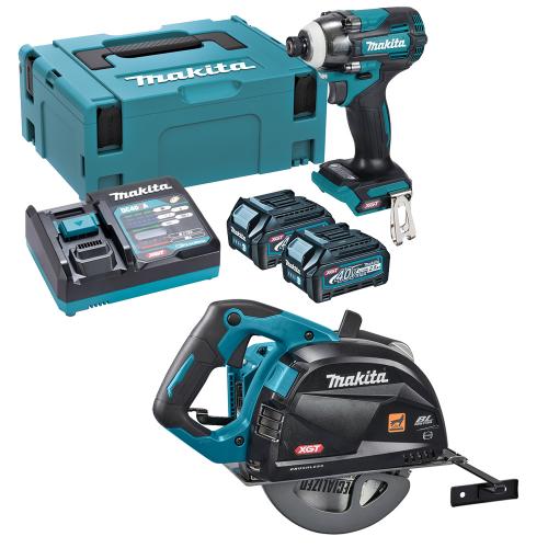 Набір акумуляторного інструменту Makita SET-TD004GD201-0226 XGT 40V Max (шурупокрут TD004G + дискова пила CS002G)