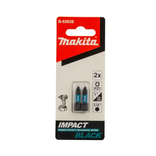 Біта PZ1 25 мм Impact Black 2 шт.
