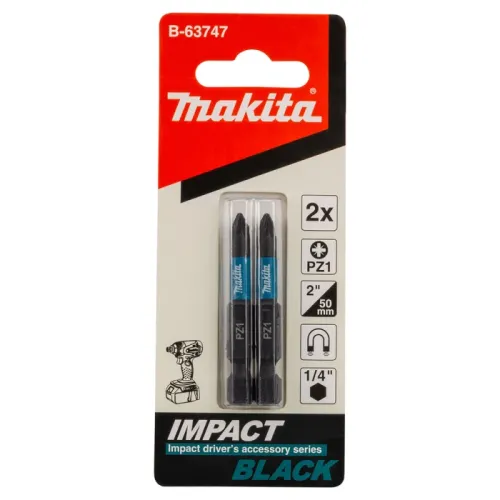 Біта PZ1 50 мм Impact Black 2 шт.