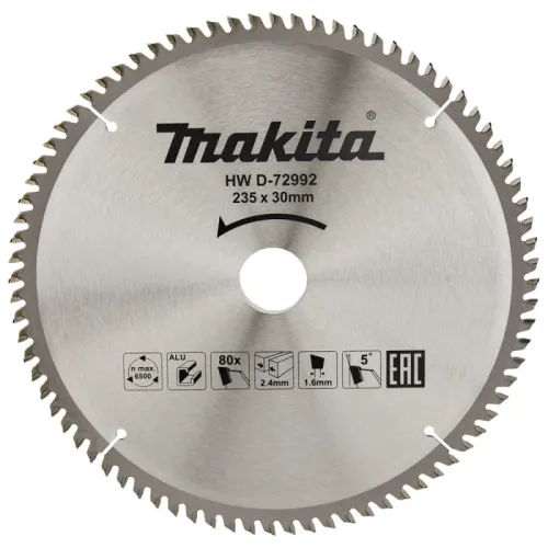 Диск пиляльний по алюмінію 235mmx30mmx80T