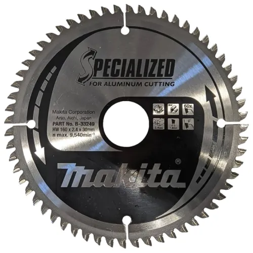 Диск пиляльний по алюмінію SPECIALIZED 160x30 мм 60T