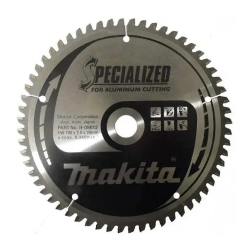 Диск пиляльний по алюмінію SPECIALIZED 190х20 мм 60Т