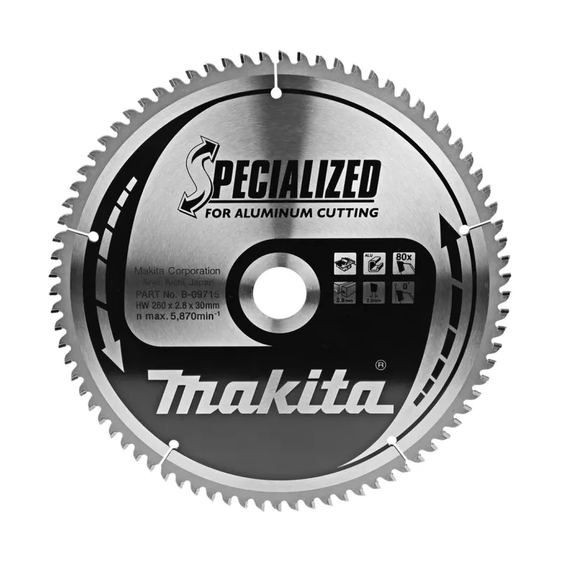 Диск пиляльний по алюмінію SPECIALIZED 260х30 мм 80Т