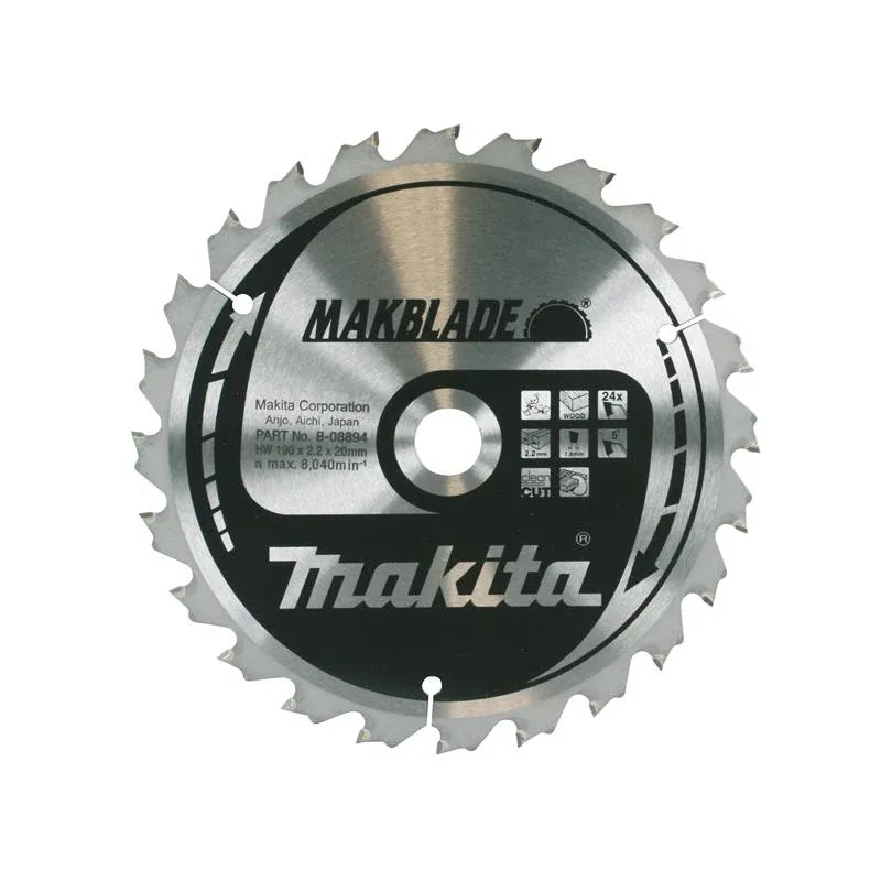 Диск пиляльний по деревині MAKBlade 190x20 24T