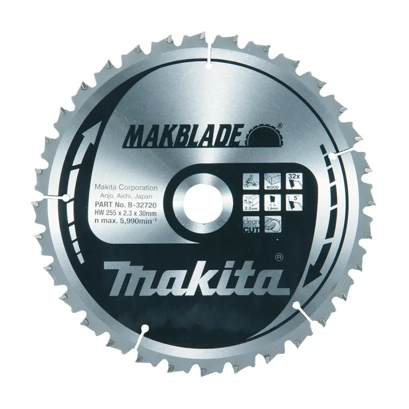 Диск пиляльний по деревині MAKBlade 255x30 32T