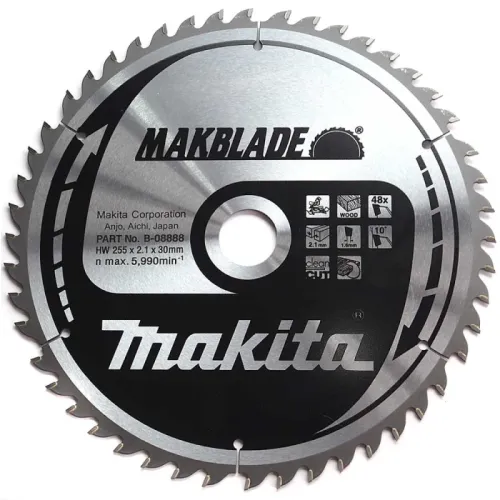 Диск пиляльний по деревині MAKBlade 255x30 48T