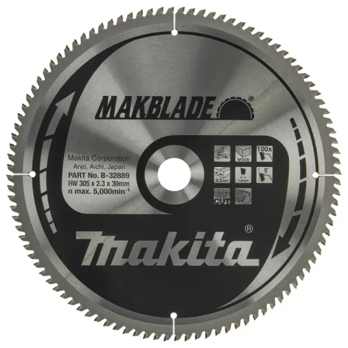 Диск пиляльний по деревині MAKBlade 305x30 100T