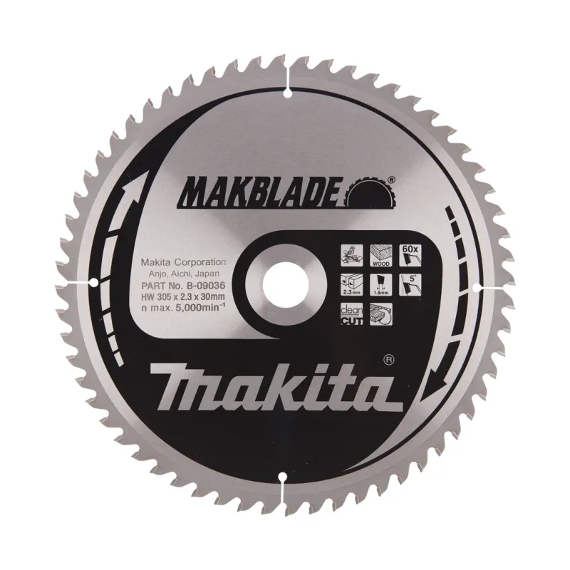 Диск пиляльний по деревині MAKBlade 305x30 60T