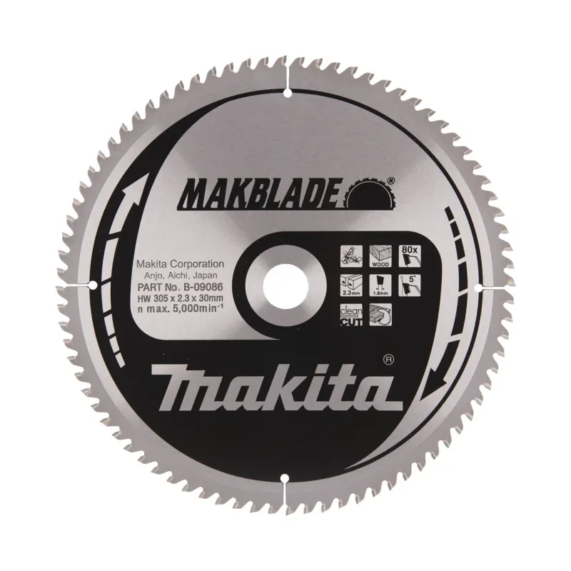 Диск пиляльний по деревині MAKBlade 305x30 80T