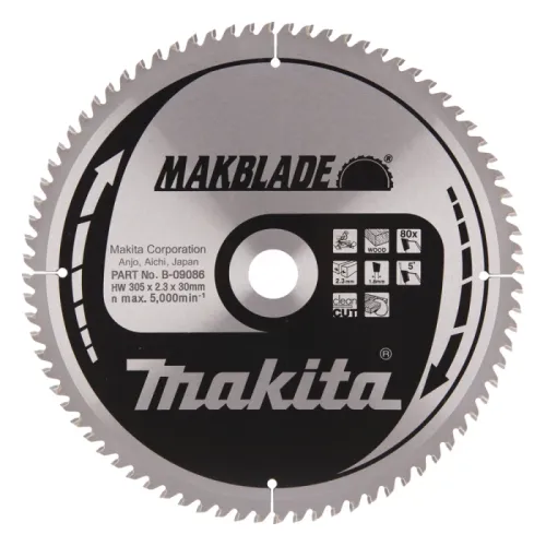 Диск пиляльний по деревині MAKBlade 305x30 80T