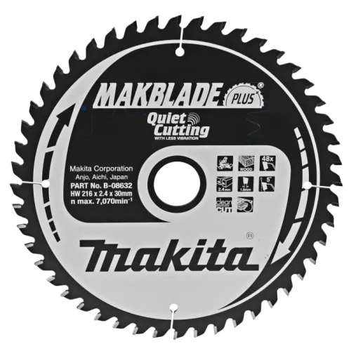 Диск пиляльний по деревині MAKBlade Plus 216x30 48T