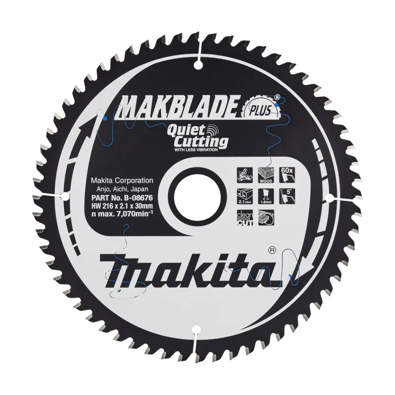 Диск пиляльний по деревині MAKBlade Plus 216x30 60T