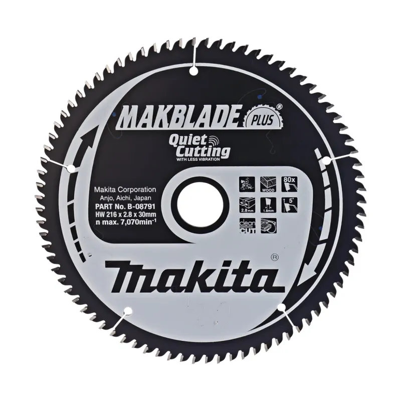 Диск пиляльний по деревині MAKBlade Plus 216x30 80T