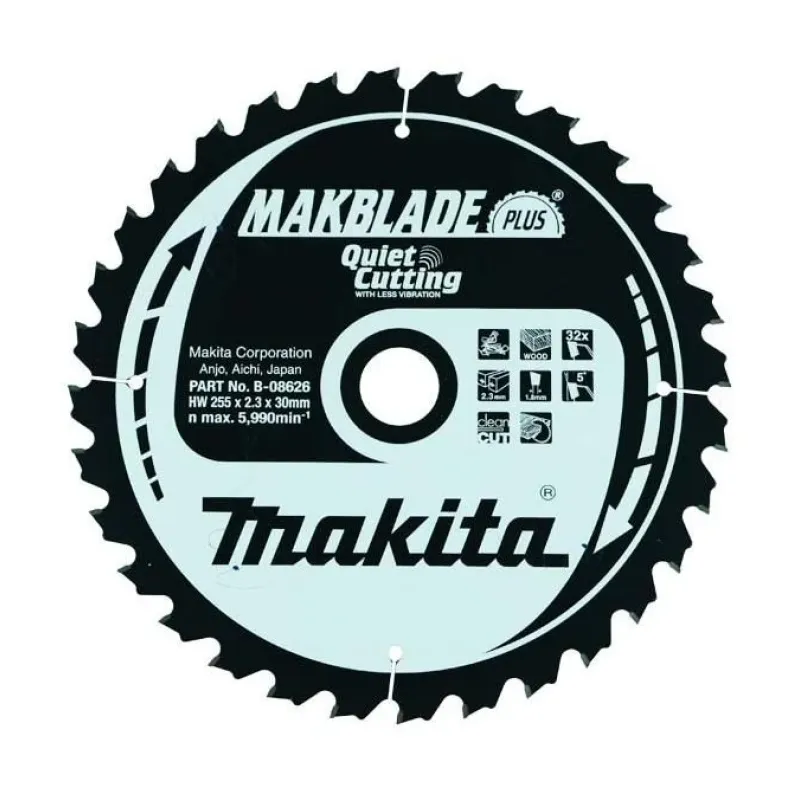 Диск пиляльний по деревині MAKBlade Plus 255x30 32T