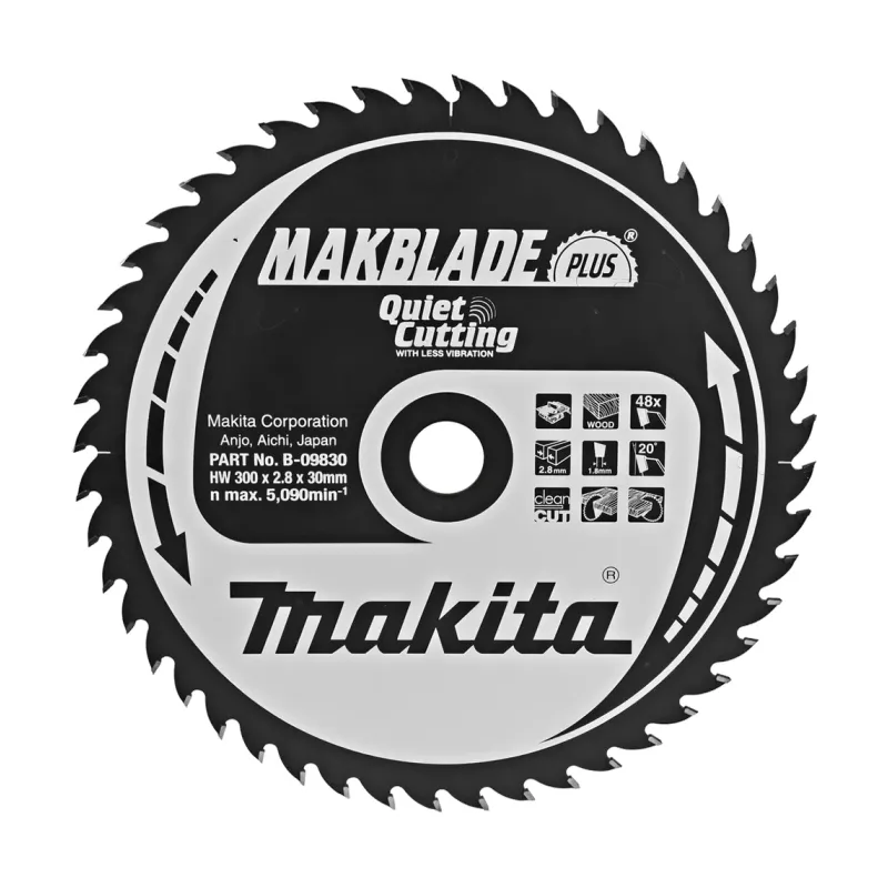 Диск пиляльний по деревині MAKBlade Plus 300x30 48T