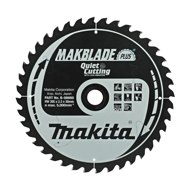 Диск пиляльний по деревині MAKBlade Plus 305x30 40T