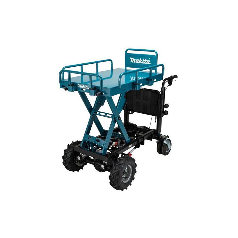 Акумуляторна самохідна тачка MAKITA DCU601Z LXT, 18В+18В з підйомним механізмом