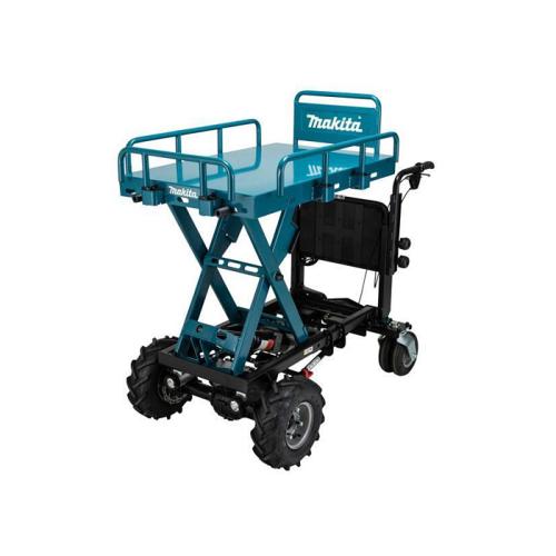 Акумуляторна самохідна тачка MAKITA DCU601Z LXT, 18В+18В з підйомним механізмом