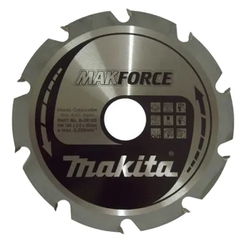 Диск пиляльний по деревині MAKForce 165x30 мм 10Т
