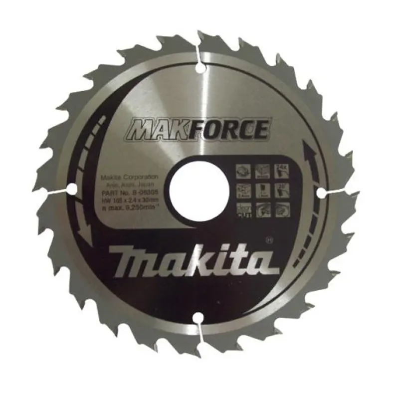 Диск пиляльний по деревині MAKForce 165x30 мм 24Т