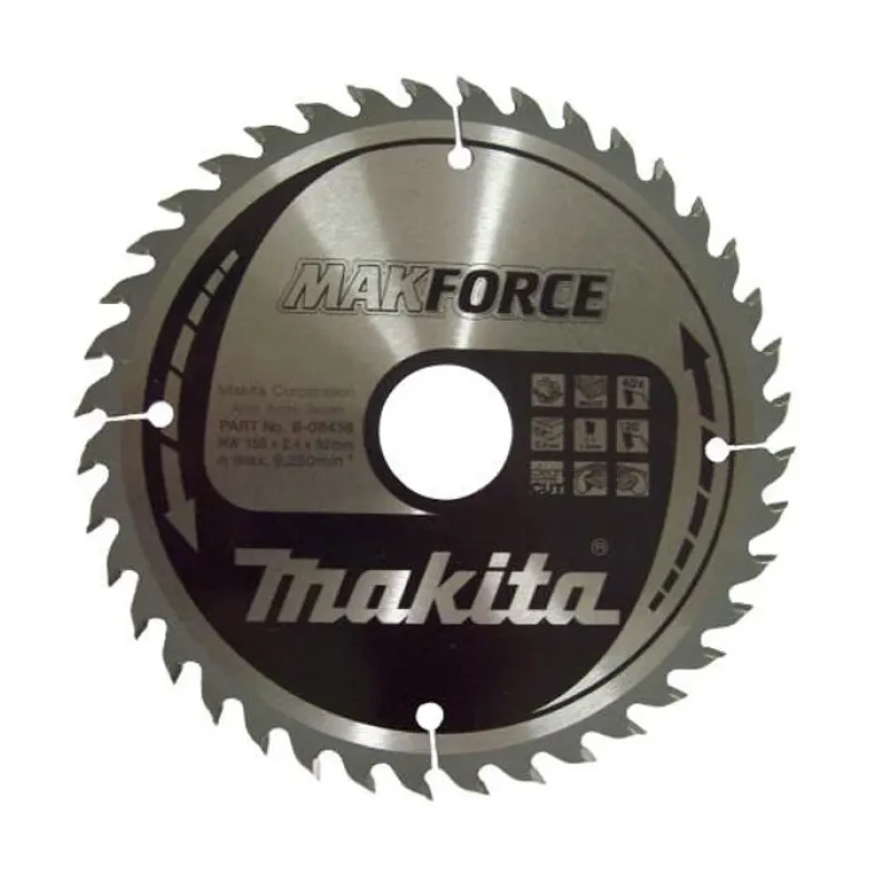 Диск пиляльний по деревині MAKForce 165x30 мм 40Т