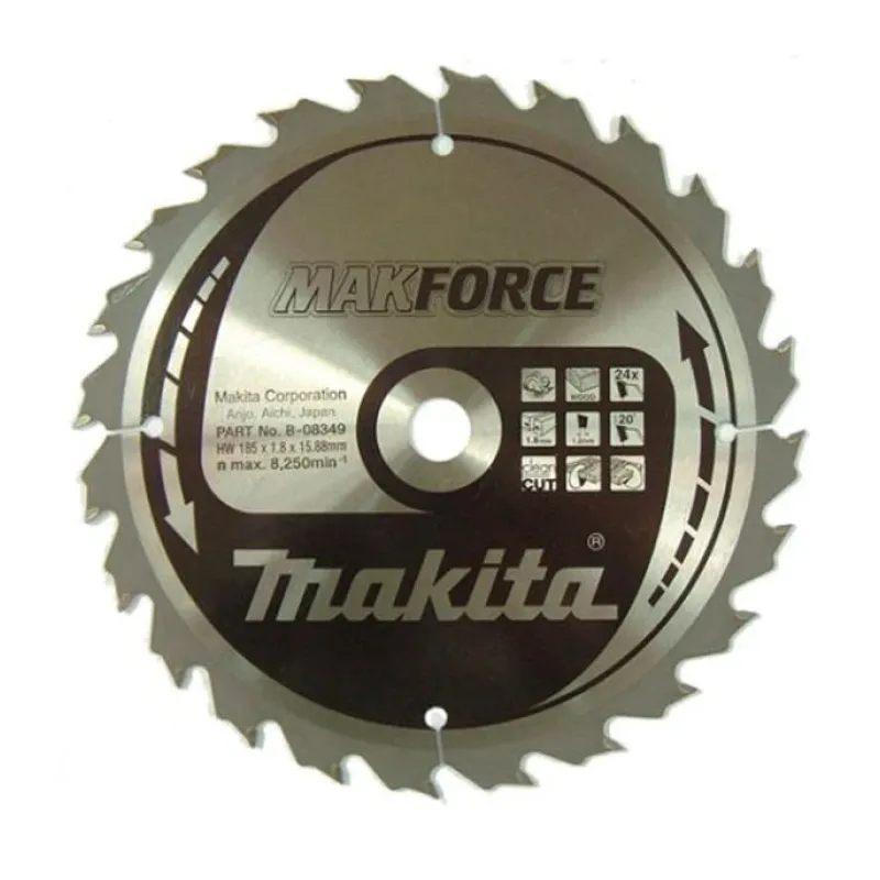 Диск пиляльний по деревині MAKForce 185x15,88 мм 24Т