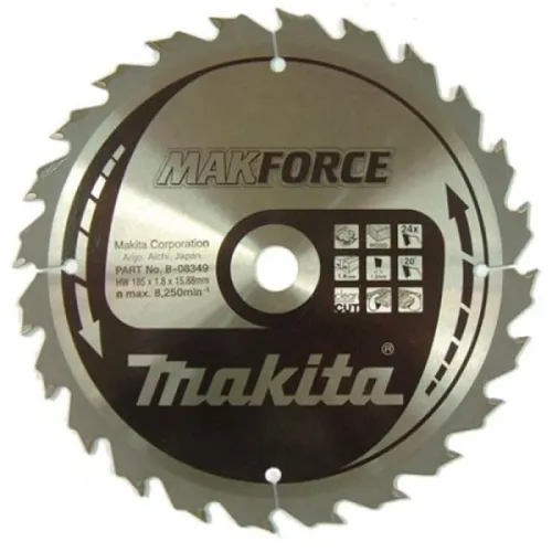 Диск пиляльний по деревині MAKForce 185x15,88 мм 24Т