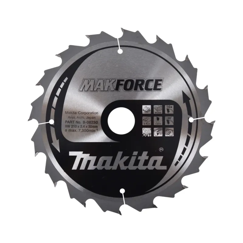 Диск пиляльний по деревині MAKForce 210x30 мм 16Т