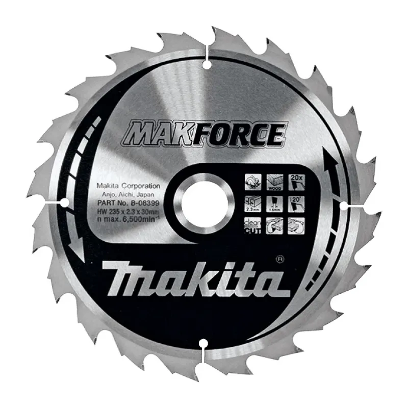 Диск пиляльний по деревині MAKForce 235x30 мм 40Т