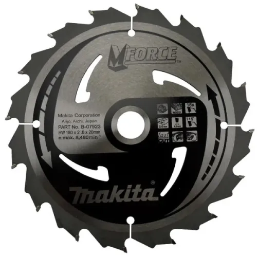 Диск пиляльний по деревині MForce 180x20 мм 16Т