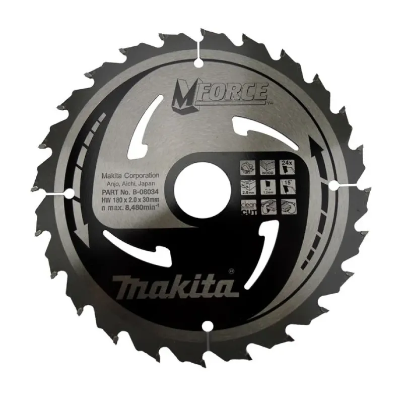 Диск пиляльний по деревині MForce 180x30 мм 24Т