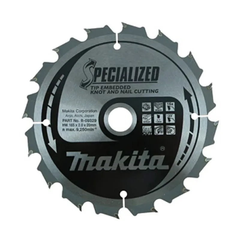 Диск пиляльний по деревині з цвяхами SPECIALIZED 185x15,88 мм 16T