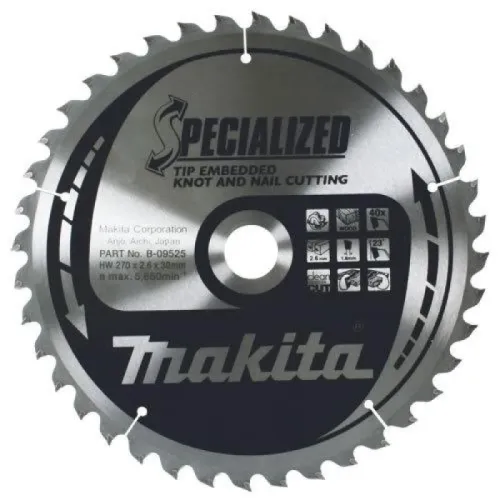 Диск пиляльний по деревині з цвяхами SPECIALIZED 235x30 мм 48T