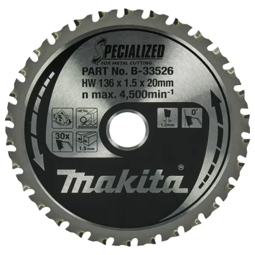 Диск пиляльний по металу Specialized 136x20 мм 30T
