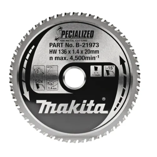 Диск пиляльний по металу SPECIALIZED 136x20 мм 50T