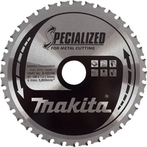 Диск пиляльний по металу SPECIALIZED 185x30 мм 36T