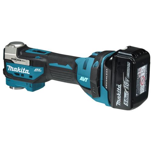 Акумуляторний мультітул (реноватор) Makita DTM52RTJX2 LXT, 18В, 5Аг x 2шт, DC18RC, Makpac