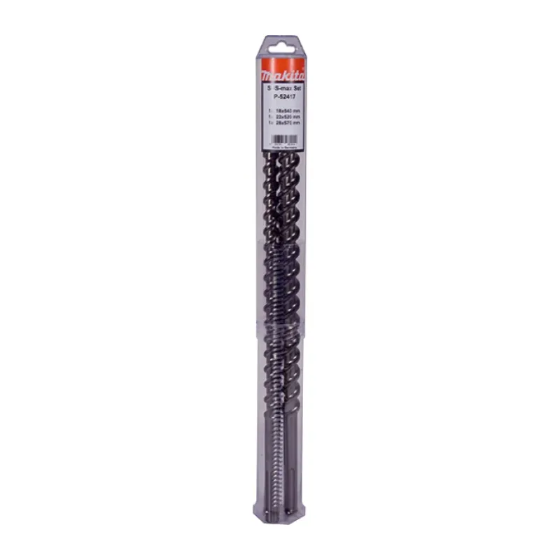Набір бурів і зубил для SDS-MAX MAK4 (5 шт.)