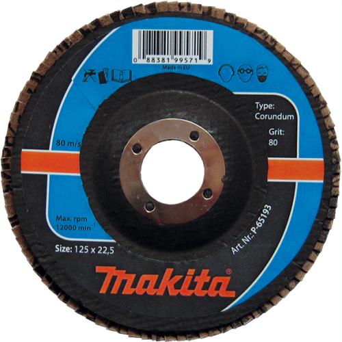 Пелюстковий шліфувальний диск 115х22,23 К80 корунд