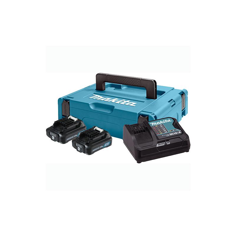 Набір акумуляторів Makita CXT BL1020B (2×2.0Ah) + DC10SA + Makpac