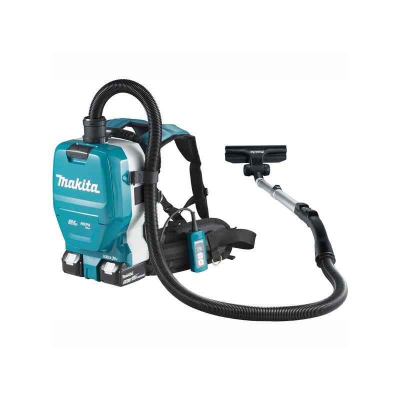 Акумуляторний пилосос ранцевого типу Makita DVC261Z LXT, 18В+18В, 45Вт, 2L
