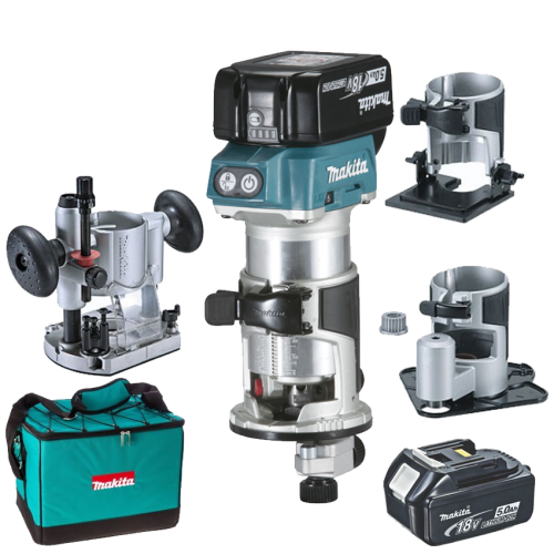 Акумуляторний фрезер LXT Makita DRT50RTEX3, 18В