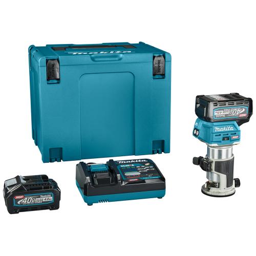 Акумуляторний фрезер Makita XGT RT001GM210, 6-8 мм