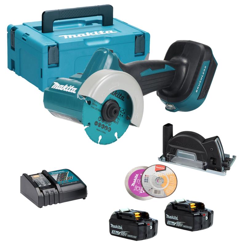 Акумуляторна відрізна машина Makita DMC300RFJ LXT 18V 76 мм (2×BL1830B, ЗП, Makpac)