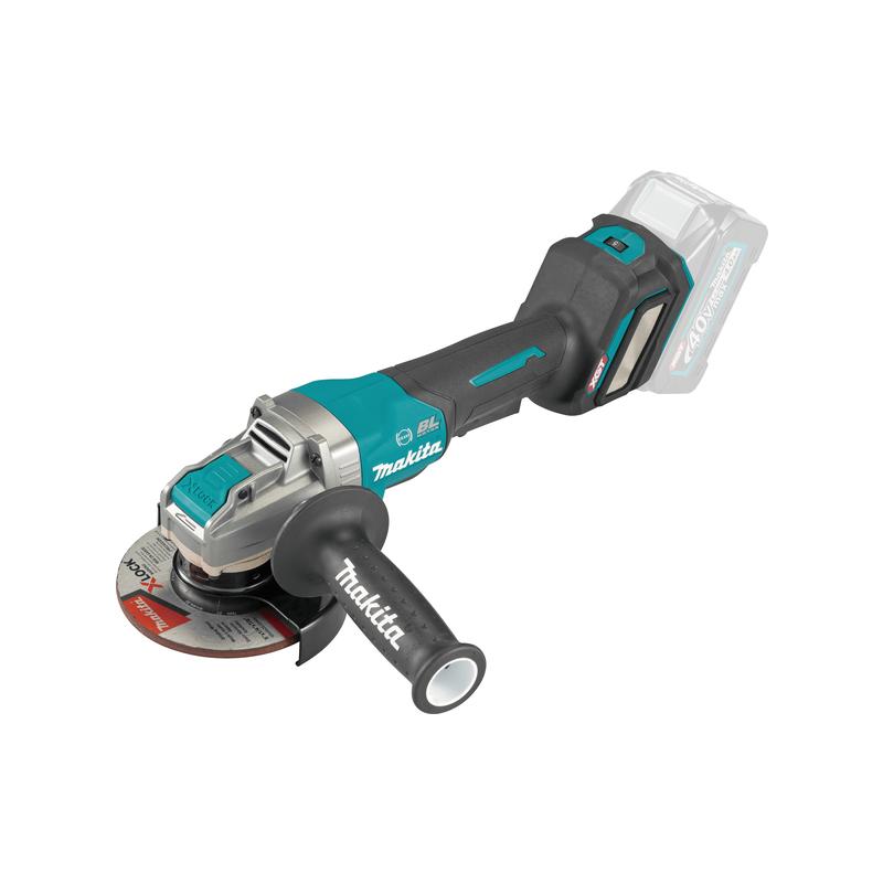 Акумуляторна кутова шліфмашина Makita X-LOCK XGT 40 V MAX GA044GZ, 125мм AWS