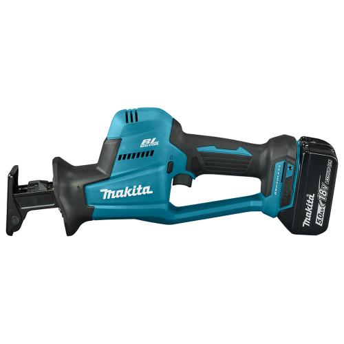 Акумуляторна шабельна пила Makita DJR189RTJ ножівка LXT, 18В, 5Аг х 2шт, DC18RC, Makpac, 22мм