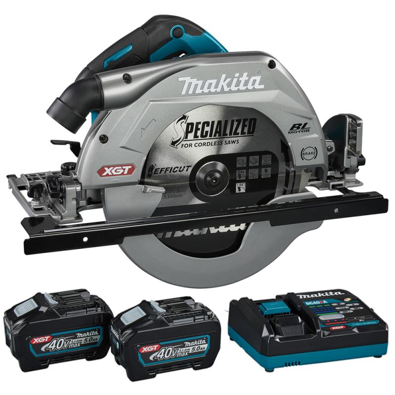 Акумуляторна ручна дискова пила Makita HS011GT201 XGT, 40в Max, 270 мм