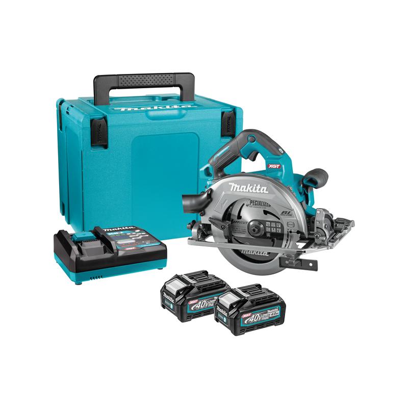 Акумуляторна ручна дискова пила Makita HS012GD201 XGT, 40В,165мм, AWS